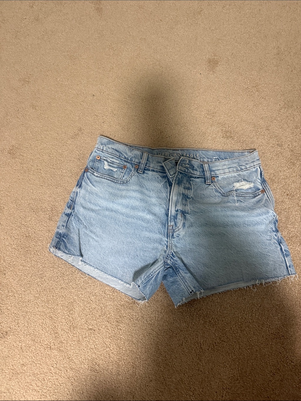 American Eagle Outfitters Light Blue Denim Cutoff Shorts